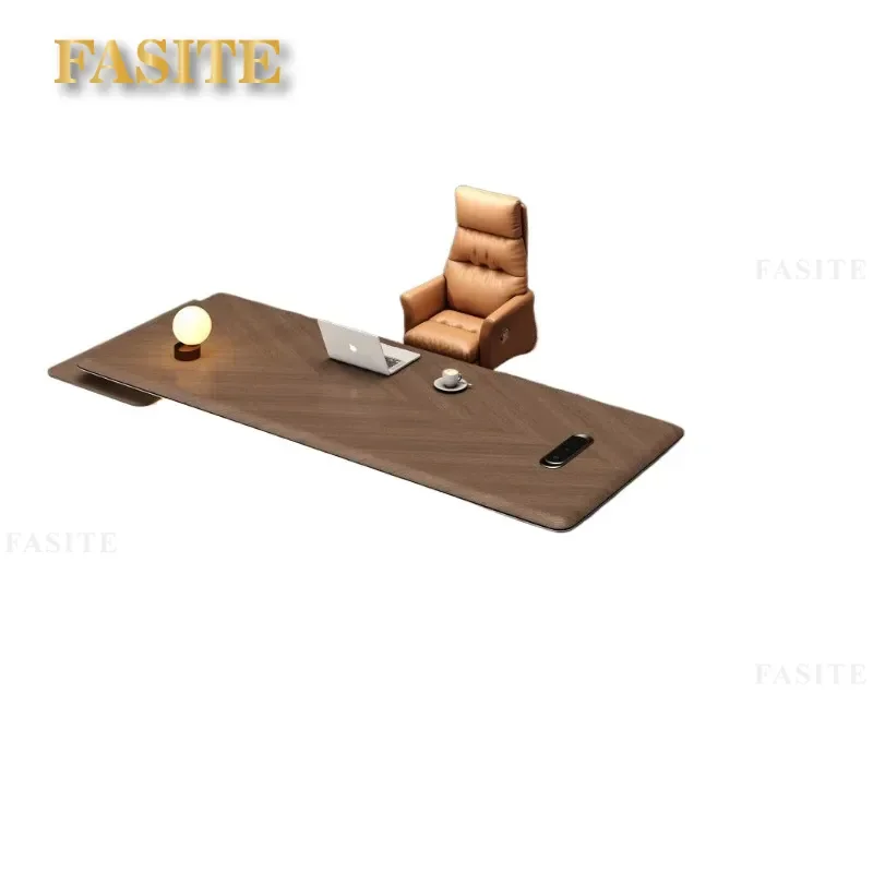 For Executive Office Luxury Boss Desk and Chair Set Simple Blister Process Large Manager Table Furniture for President Room