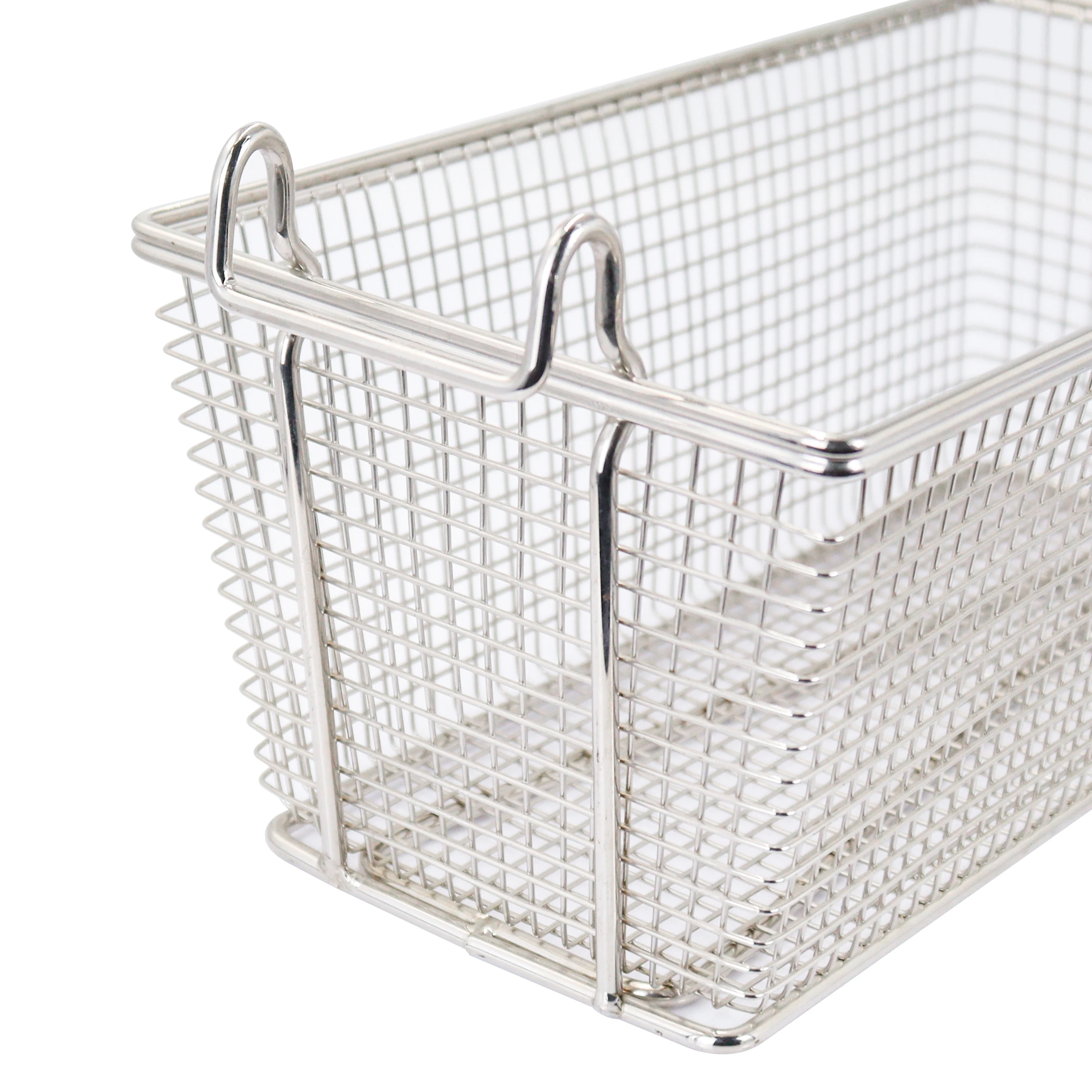 Kitchen food frying basket fried chicken french fries wire-mesh sieve filter basket American snack square frying basket