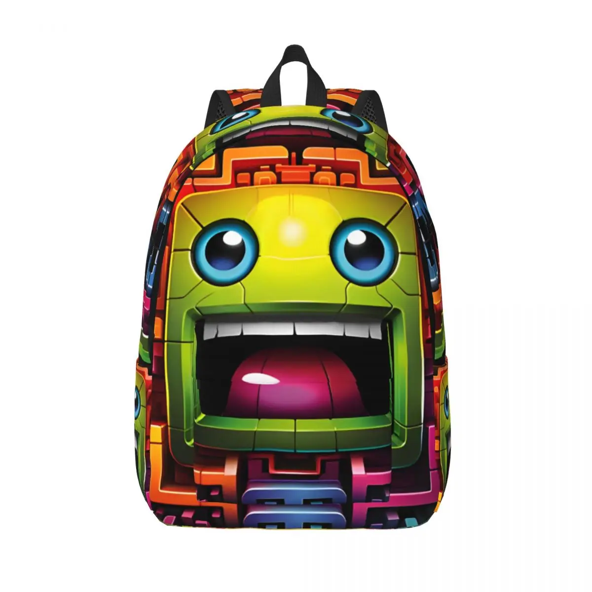 Geometria Cube Gaming Traço Mochila, Elementary High College School Student Book Bags, Homens e Mulheres Daypack