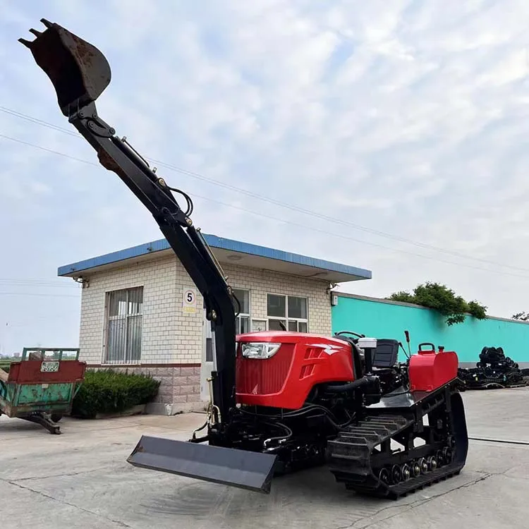 Ce Epa Dry Field Corn Sowing Ditching Fertilizing Integrated Mini Crawler Rotary Tillage Machine
