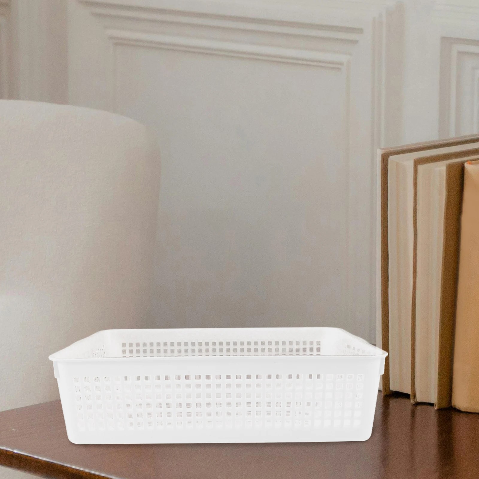 

6pcs Plastic File Basket Large Capacity Countertop Sundries Organizer File Storage Boxes For Office Home Classroom