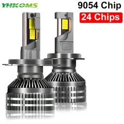 YHKOMS Canbus H4 H7 Led  3 Copper Tubes 9005 9006 H1 H11 Bulb Led Lamp 24 CSP 9054 Power Car Headlight Light 12V 24V