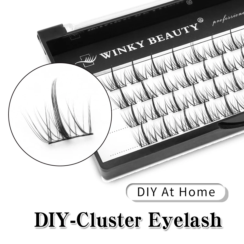 False eyelashes stock clearance sale,D-CURL Manga Lashes Individual False Eyelashes DIY Cluster Lashes Soft And Skin-Friendly