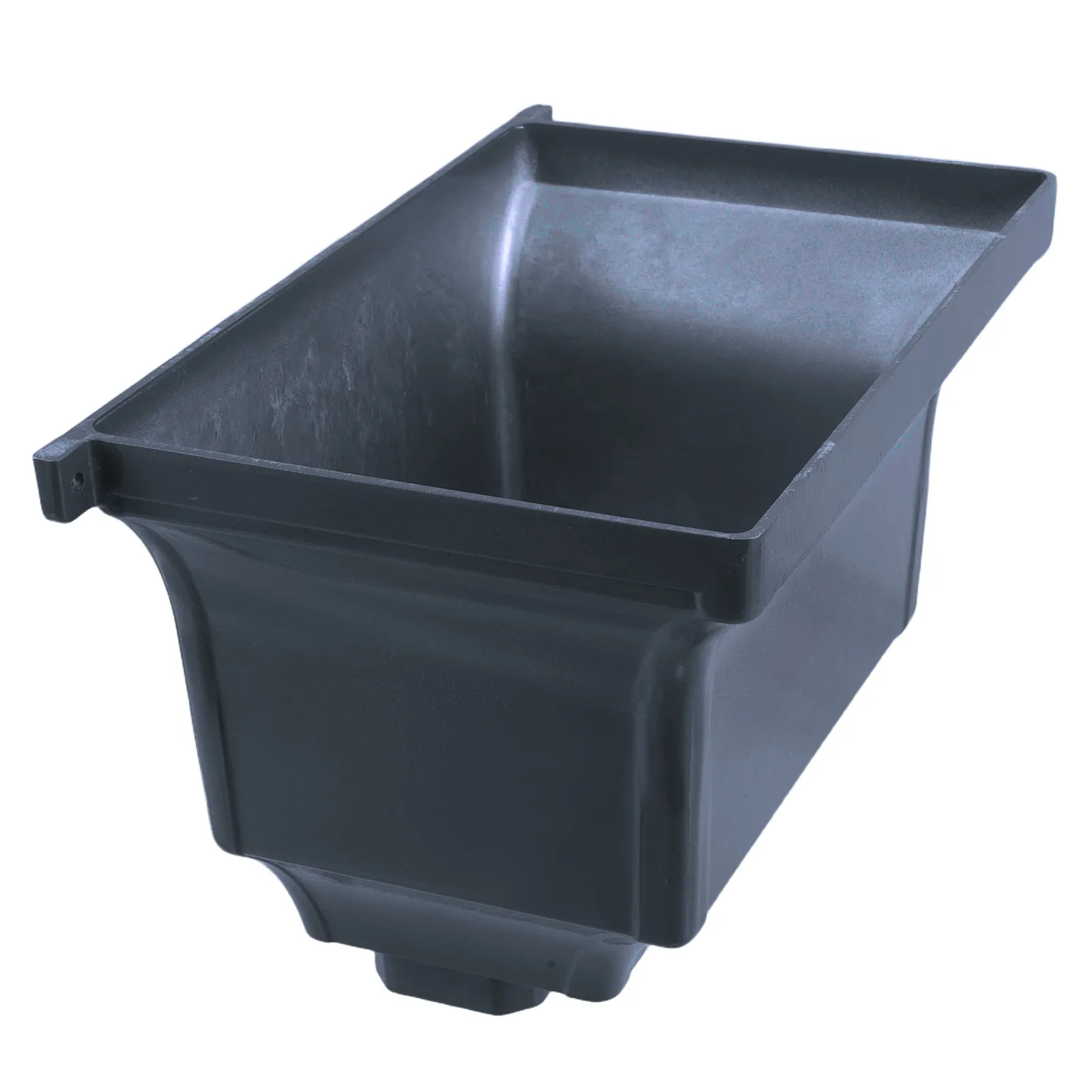 Grey Aluminum Alloy Rainwater Collector Diverter 30.00x22.00x18.00cm Gutter Fittings Downspout Diverter for Rainwater Collection