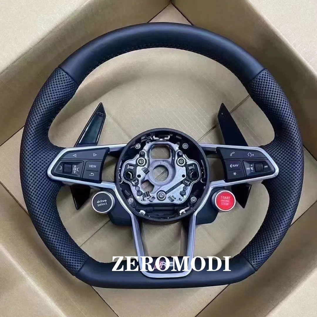 

Steering Wheel Fit For Audi R8 TTS TT Perforated Leather Racing Wheel 2010-2022 Models