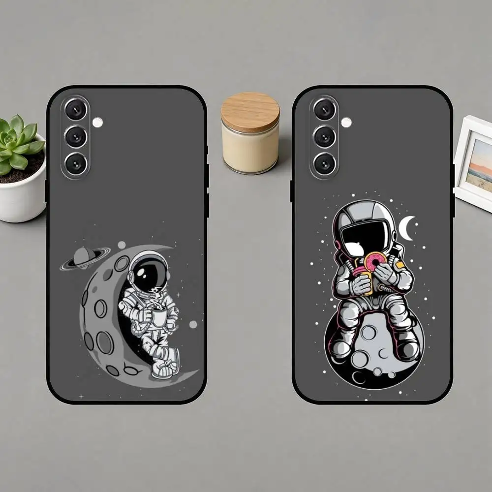 

A-Abstract astronaut mobile Phone Case For Samsung Galaxy A20,21s,22,31,32,52,53,72,73,80,91 Soft Black Shell