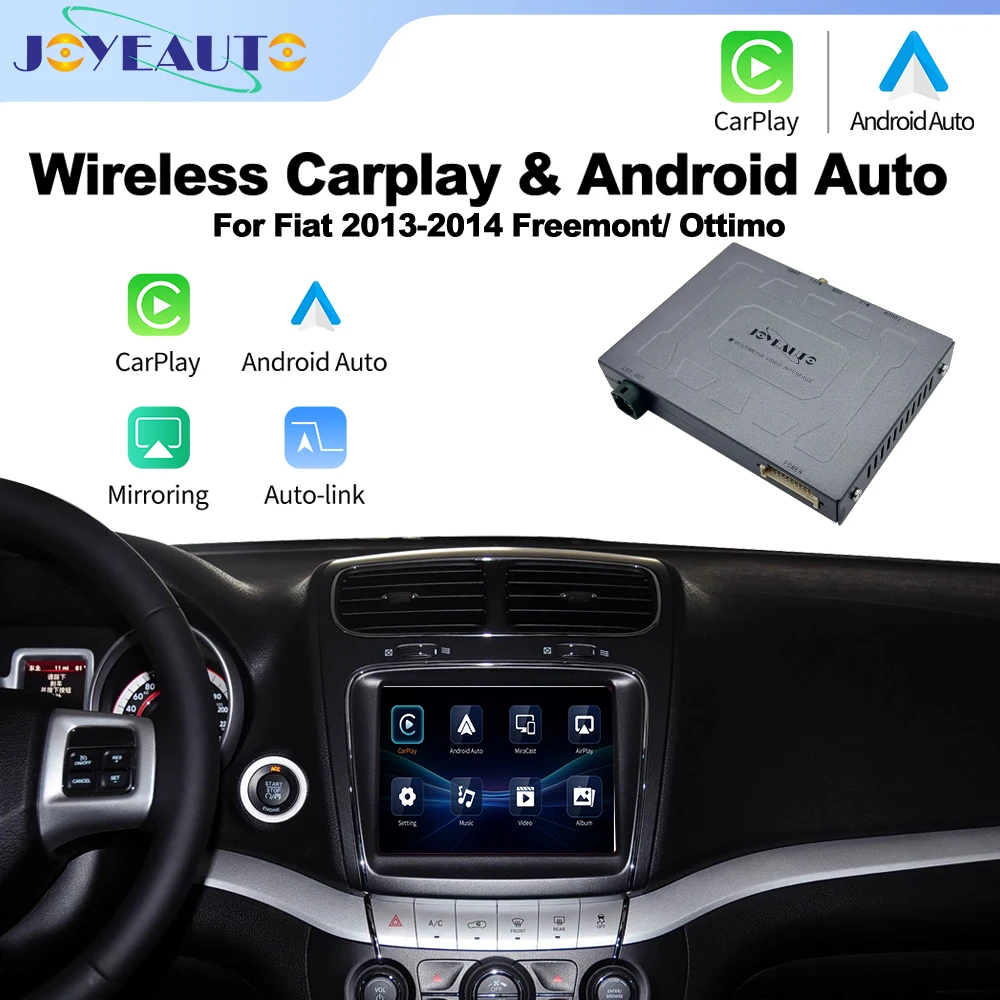 

JoyeAuto Wireless Apple CarPlay Module For Fiat Freemont Ottimo 2013-2014 Android Auto Mirroring AirPlay OEM Screen Upgrade Box