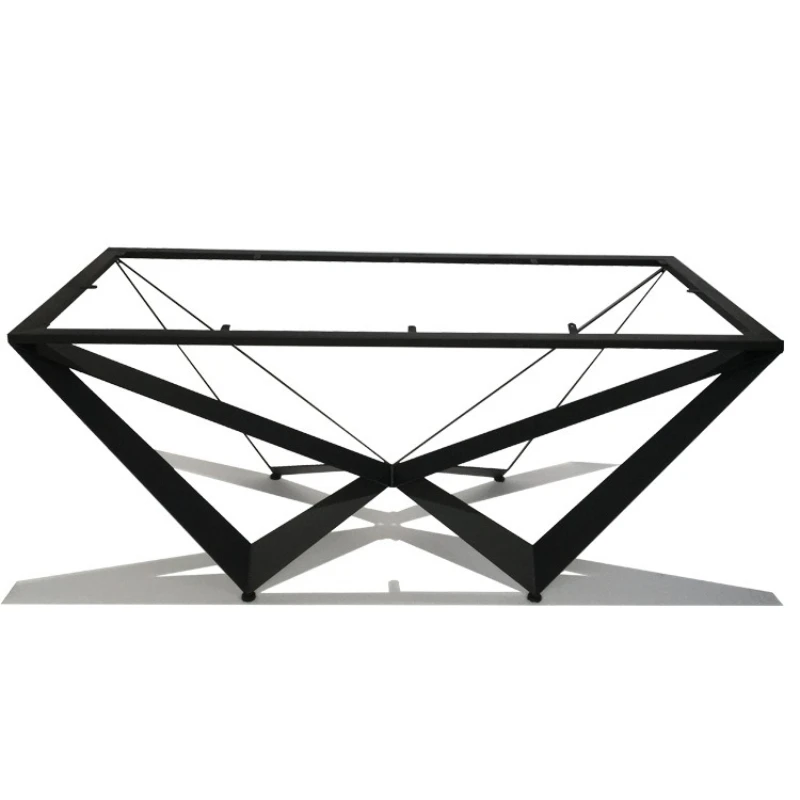 Wrought iron table legs bracket Large board table frame Conference table feet
