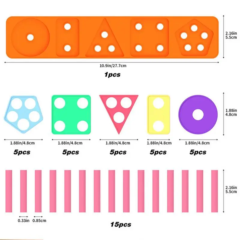 Shape Sorting And Stacking Toy Shape Sorter And Stacker Silicone Toy Stacking & Matching Shape Stacker STEM Preschool Learning