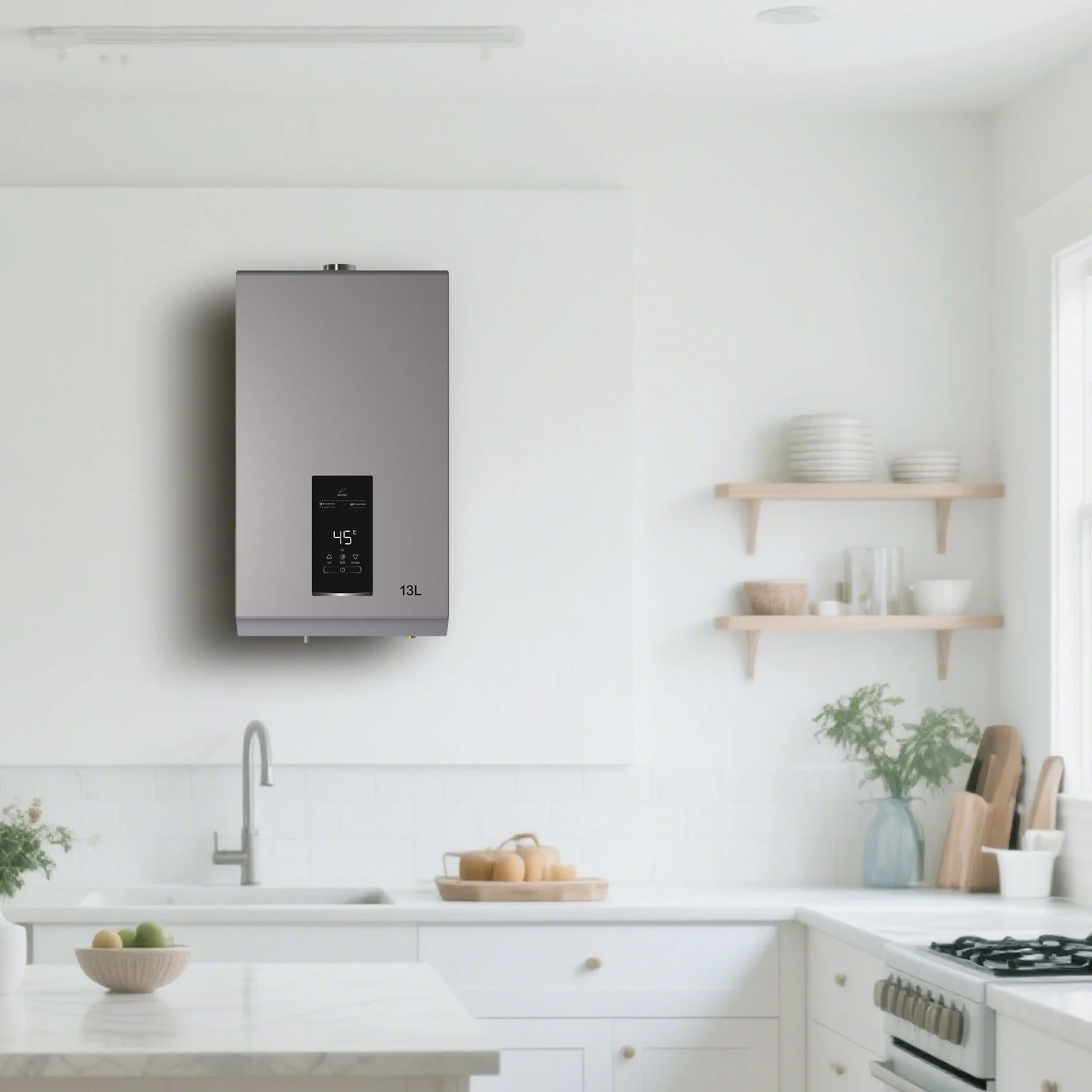 

Горячая продажа, Китайский производитель, 13 л, мгновенный газовый гейзер, водонагреватель для дома