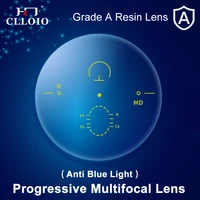 CLLOIO lentes progresivas antiluz azul 1,56 1,61 1,67 1,74 HD prescripción óptica bifocal miopía hipermetropía lente multifocal