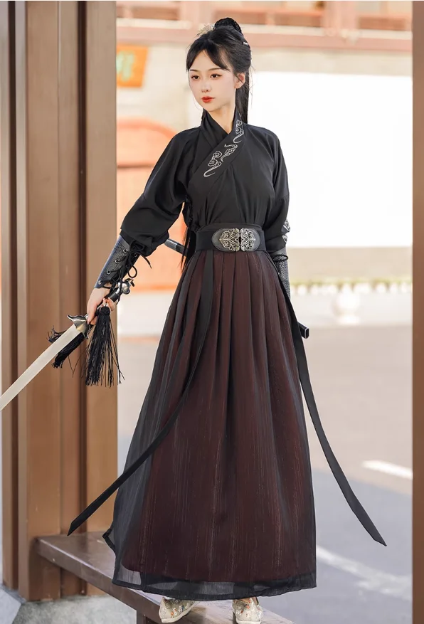 Dongfang Hanfu Spring and Autumn Xiake Handsome and Cool, Non Ancient Chinese Style Long Dress