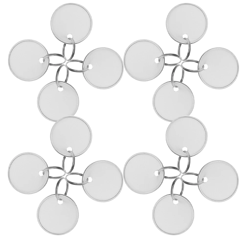 

80 Pcs Metal Key Tags Labels Car with Ring Chain Backpack for Kids Multifunction Bulk