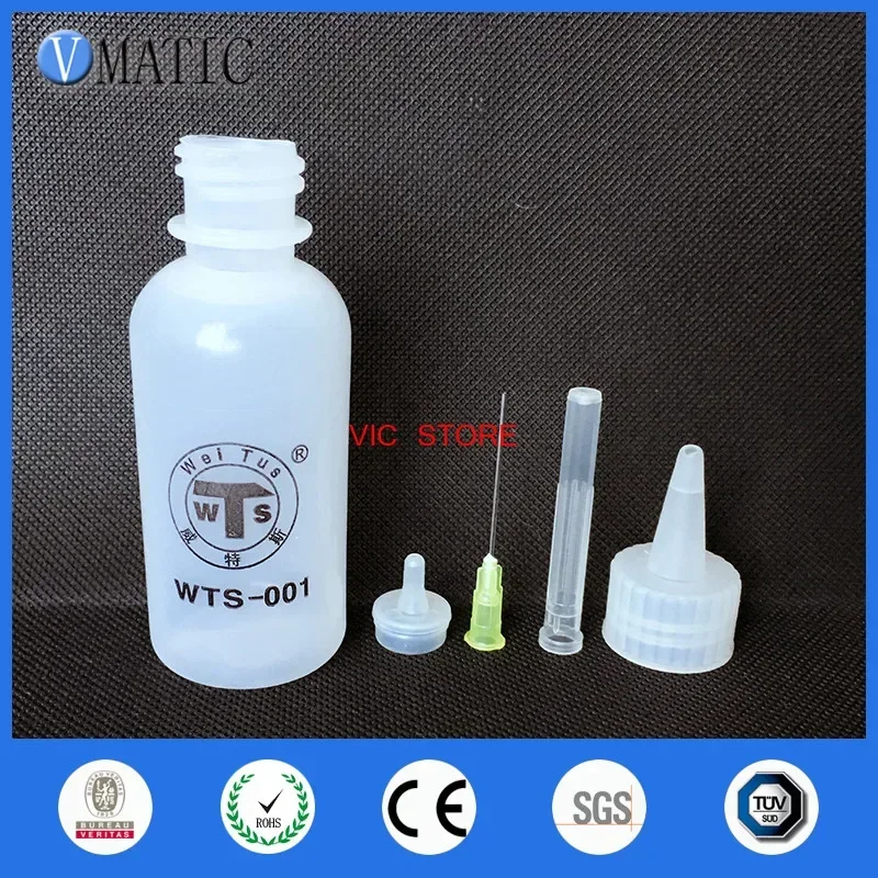 Free Shipping 10 Pcs 100ml/cc Alcohol Bottle Rosin Bottle Dispensing Bottle Colophony Oil Bottles With Head Needle