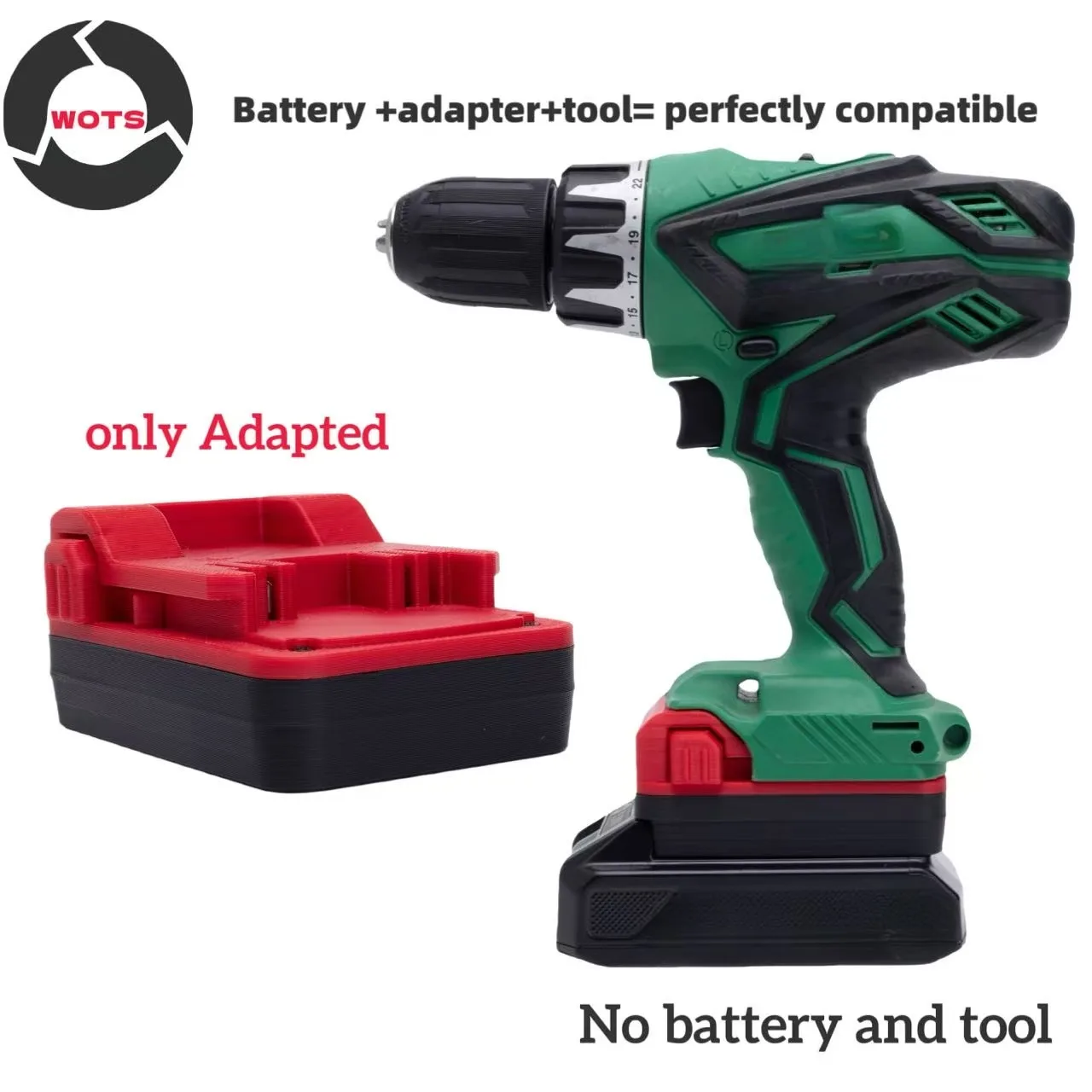 

Adapter Converter For Greenworks 24v Lithium Batteries To Hitachi 18v Tool Adapter (without battery and tools)