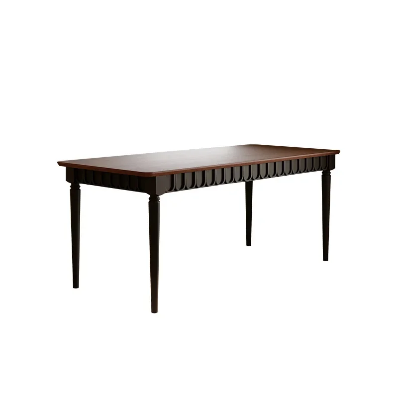 

Solid wood dining table, rectangular, small household, living room dining table