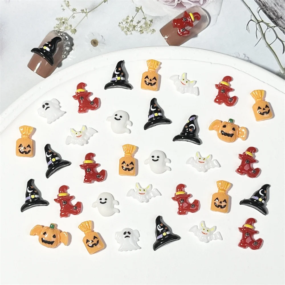 Card Accessories Lasting Beauty Cartoon Whimsical And Festive Halloween Nail Decorations Decorations Handmade Accessories