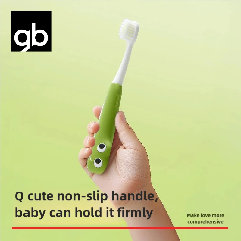gb 2 buah sikat gigi anak, sikat gigi bulu lembut untuk bayi dan balita usia 3+ tahun, sikat gigi bayi untuk gigi susu