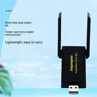 Dragonglass 1Set USB3.0 Wi-Fi6 1800M Wireless LAN Ethernet Wi-Fi Dongle 1800Mbps2.4G 5.8G Dual Band Wireless LAN ABS