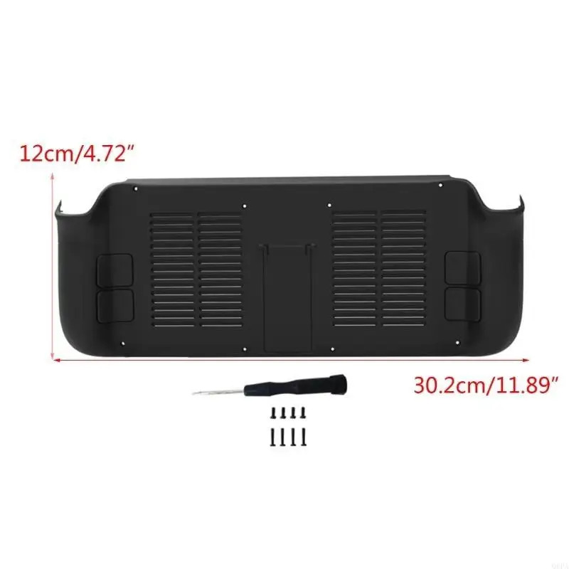 Q6PA غلاف حالة الظهر الواقي مع حامل حامل الدعم لوحدة التحكم في لعبة Steam Deck