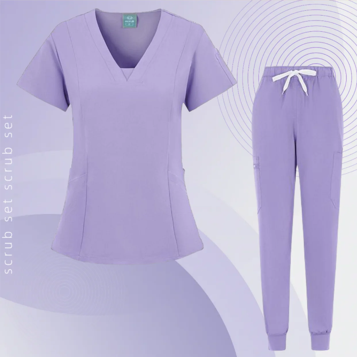 Traje de exfoliación de la Agencia de belleza para mujer, accesorios de enfermería veterinaria, uniforme médico, pantalones superiores transpirables, trajes de Jogger de SPA