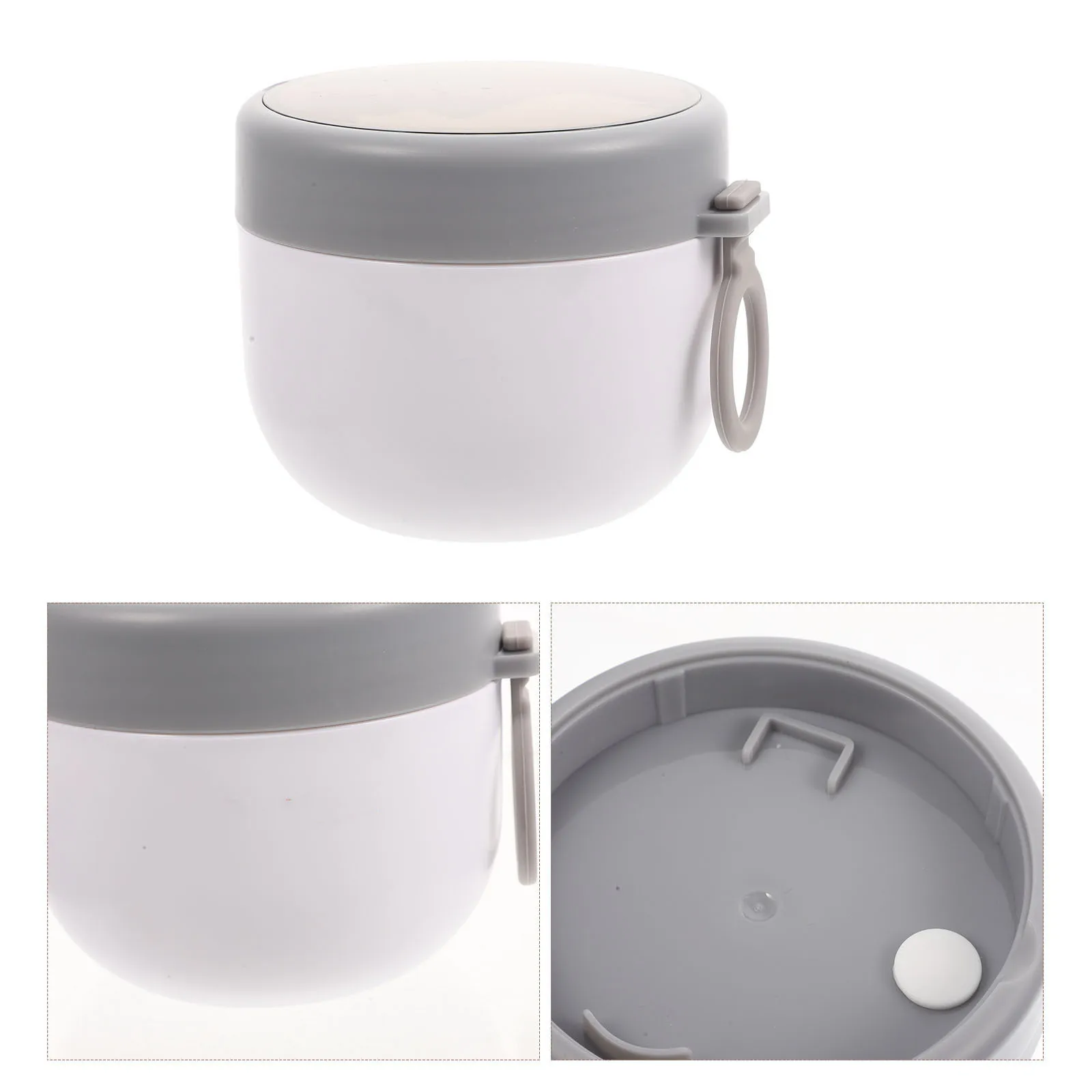 

1 set 1 Set Stainless Steel Oatmeal Cup 350Ml Portable Breakfast Container Leakproof Soup Milk Food Jar For Travel Home Office