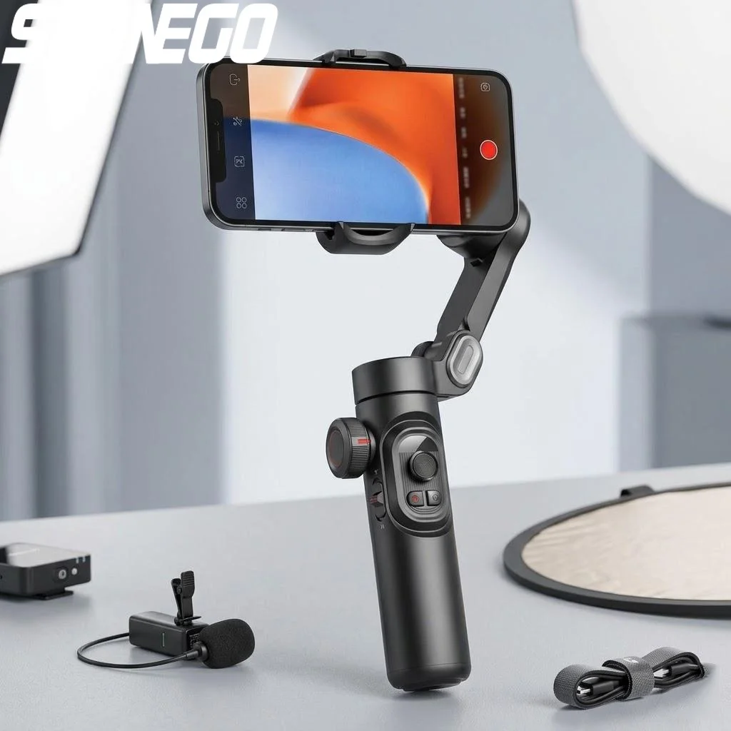 

3 Axis Smartphone Gimbal Stabilizer Anti Shake Selfie Stick Face Tracking Smooth Video Shooting
