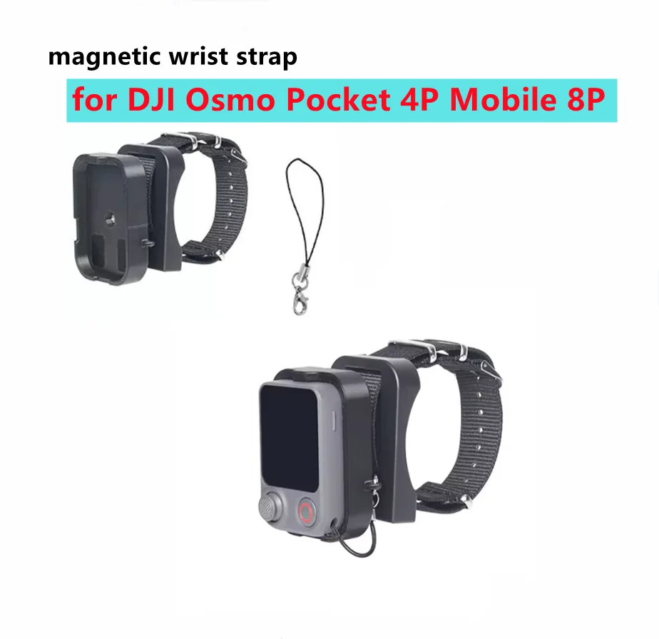 Adjustable Remote Control Holder for DJI Pocket 4 Pro/Mobile 8P Rotatable Quick-Release Magnetic Wrist Strap