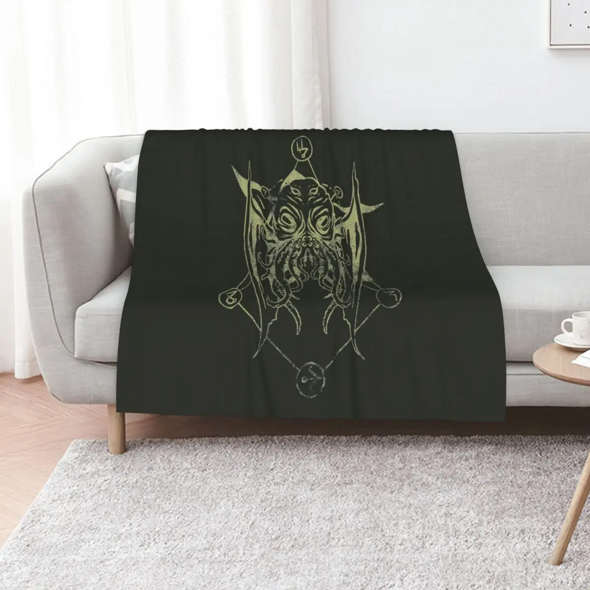 Cthulhu - Lovecraft - Light green version Throw Blanket Baby Sofas Sofa Quilt Camping Cute Plaid Blankets For Sofas Blankets