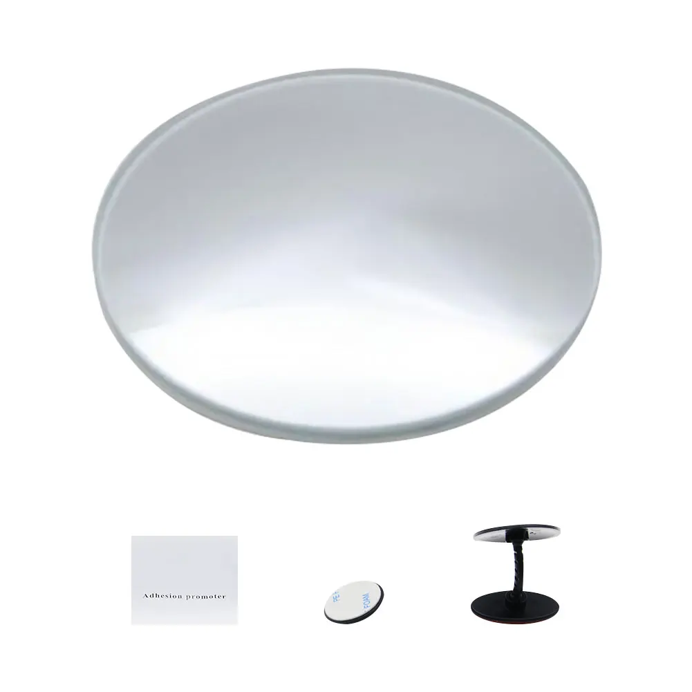 360 Degree Rotable Rimless Universal wide angle Round blind spot mirror Car Rearview Convex Mirror for parking safety