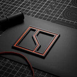 For Zeekr 001 X 2021-2024 Accessories Look Trim Car Front Machine Panel Logo Car Tail Badge Cover Decor Sticker Frame Garnish