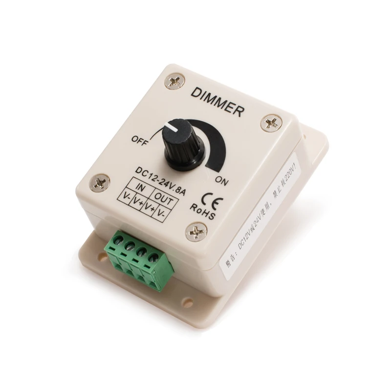 1 Pcs DC-DC LED Dimmer DC 12V Adjustable Speed Controller Voltage Regulator Voltage Stabilizer 8A Power Supply