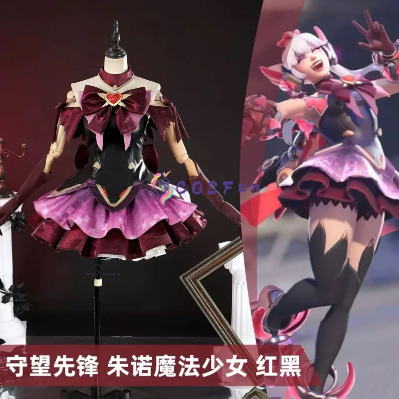 

Game Overwatch Juno Cosplay Costume Magic Girl Lolita Dress high quality Halloween Uniform Suits Clothes Anime Outfits Women