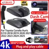 車のDVRダッシュボードカメラ,ビデオレコーダー,UHD, 4K,プラグアンドプレイ,トヨタカローラ,auris e210,2018, 2019, 2020, 2021, 2022, 2023, 2024 2025 1