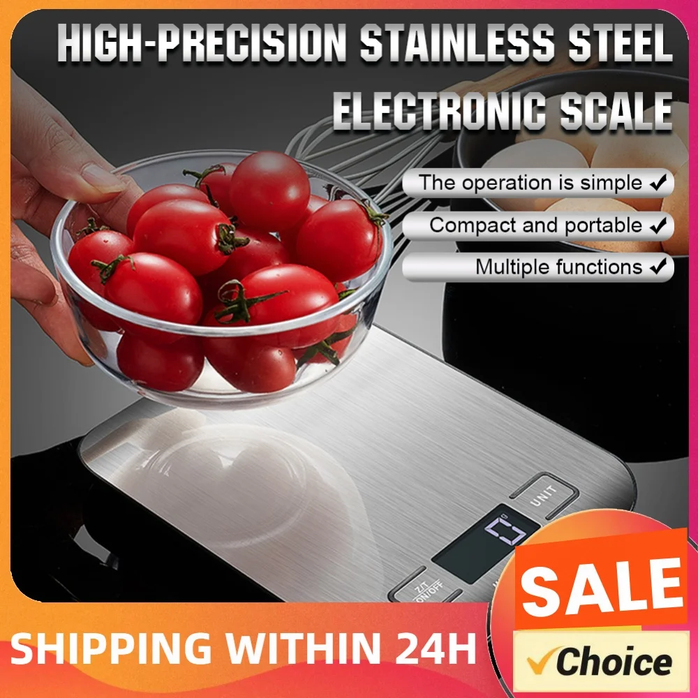 Coffee Scale Precise Platform Scale Stainless Steel Electronic Weights Scales USB Charging Food Weighing Scale for Home Kitchen