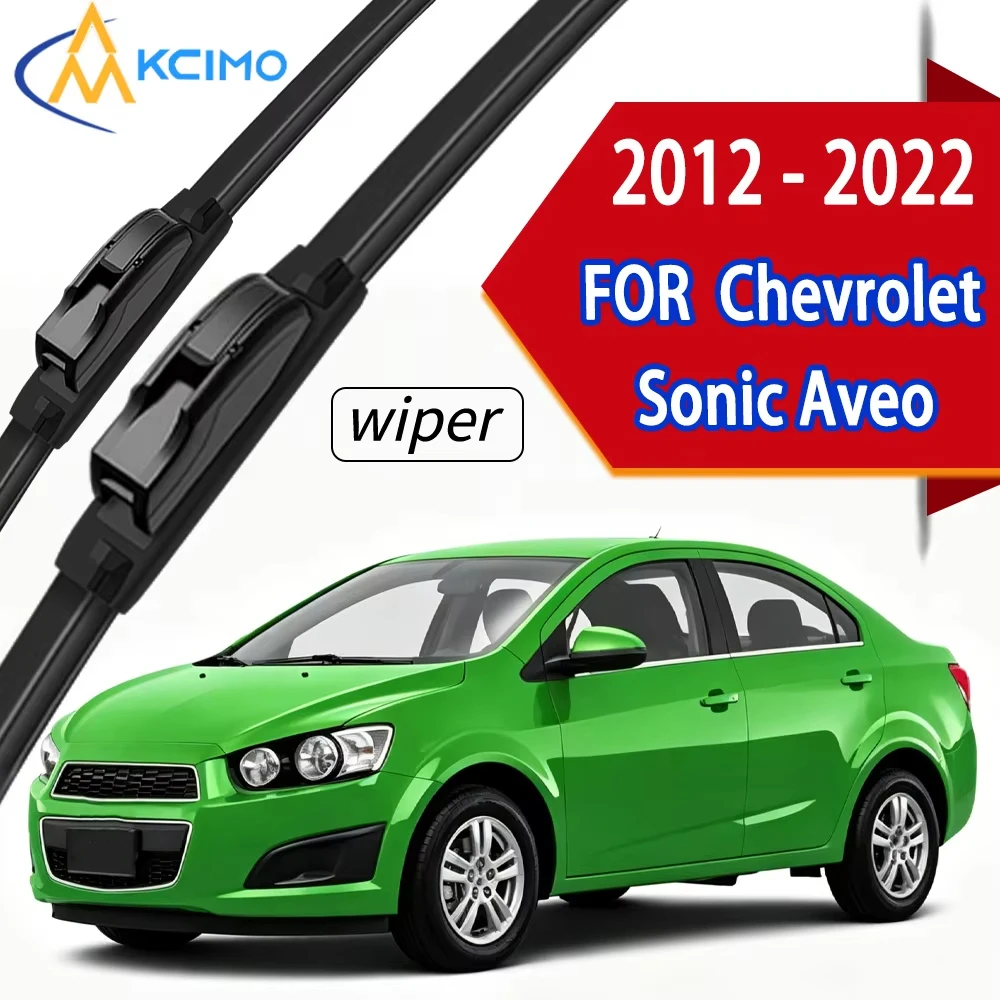 

Premium High-Density Rubber Front Windshield Wipers, Durable Stable Wiping for Chevrolet Sonic Aveo 2012-2022.