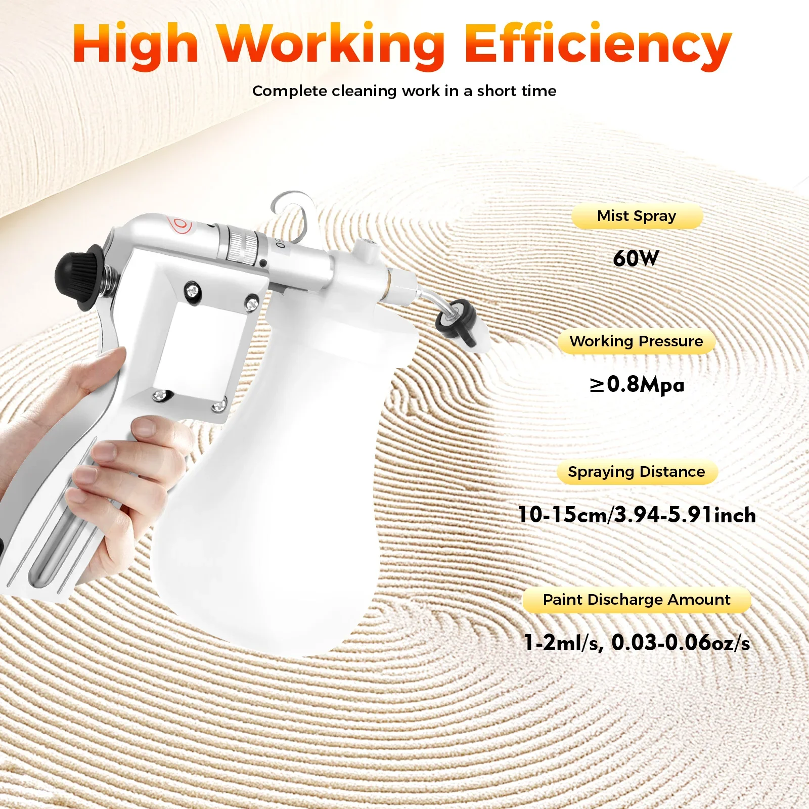 SF-170 110V Textile Spot Cleaning Spray Gun Electric Water Screen Printing Pressure Gun 60w