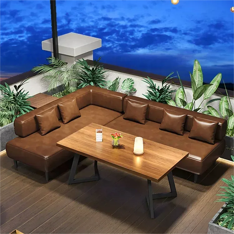 Customize PU Leather Booth Seating Upholstered Luxury Modern Coffee Shop Furniture Restaurant Booths