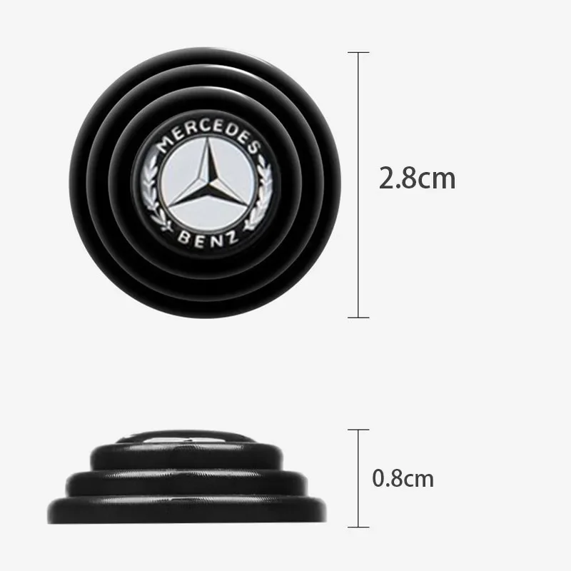 Car Silicone Door Shock Stickers Absorber Soundproof Buffer Pier For Mercedes Benz B/C/E/S Class A Class C200L GLC GLK CLA GLA