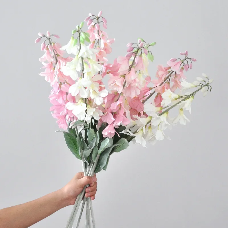 79CM Artificial Locust Flower Simple Home Decoration Wedding Decoration Floral Arrangement Photography Props Silk Flowers