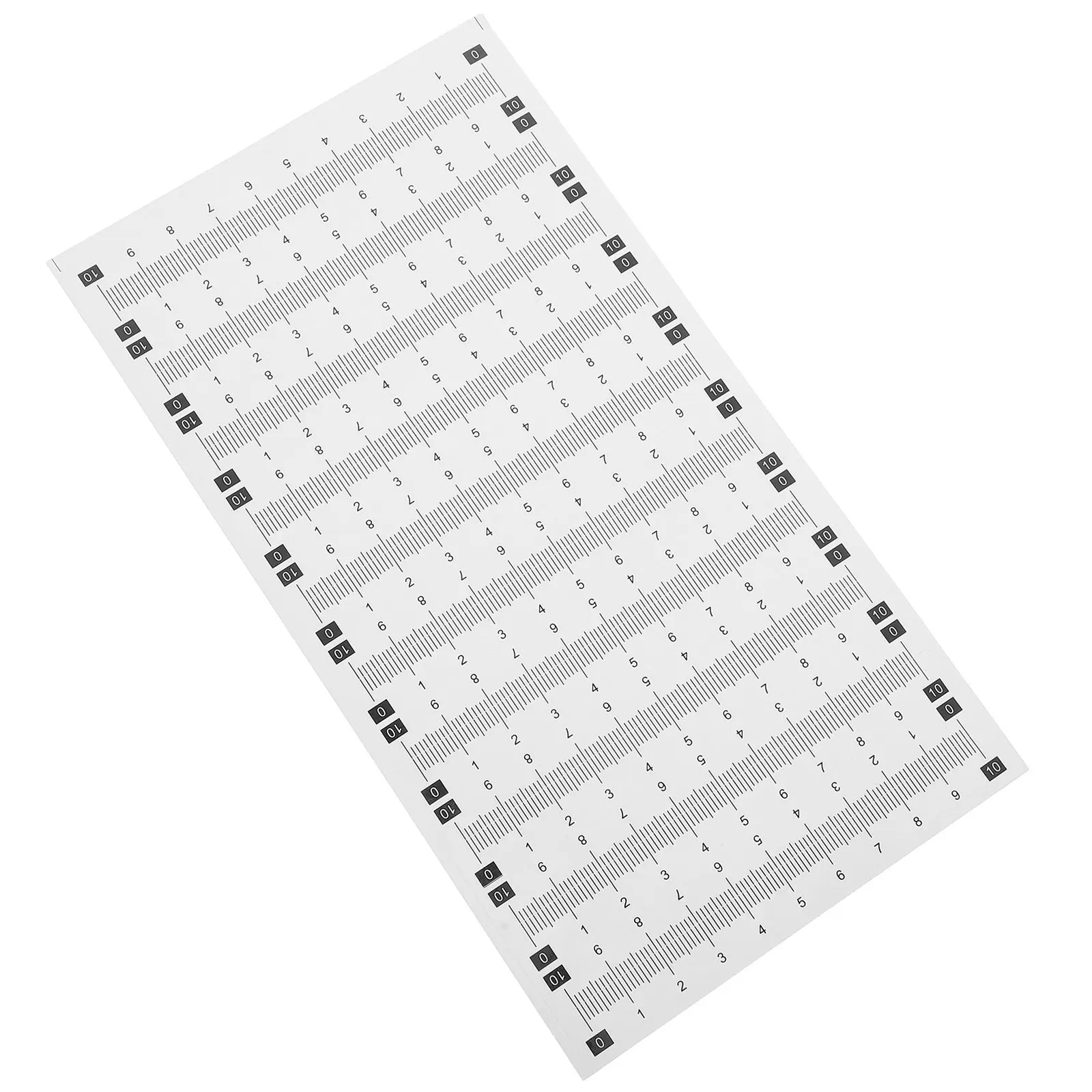 20Sheet Adhesive Scale Ruler Stickers Waterproof High Adhesion Self Adhesive Measuring Tape Peel Stick for Woodworking Sewing