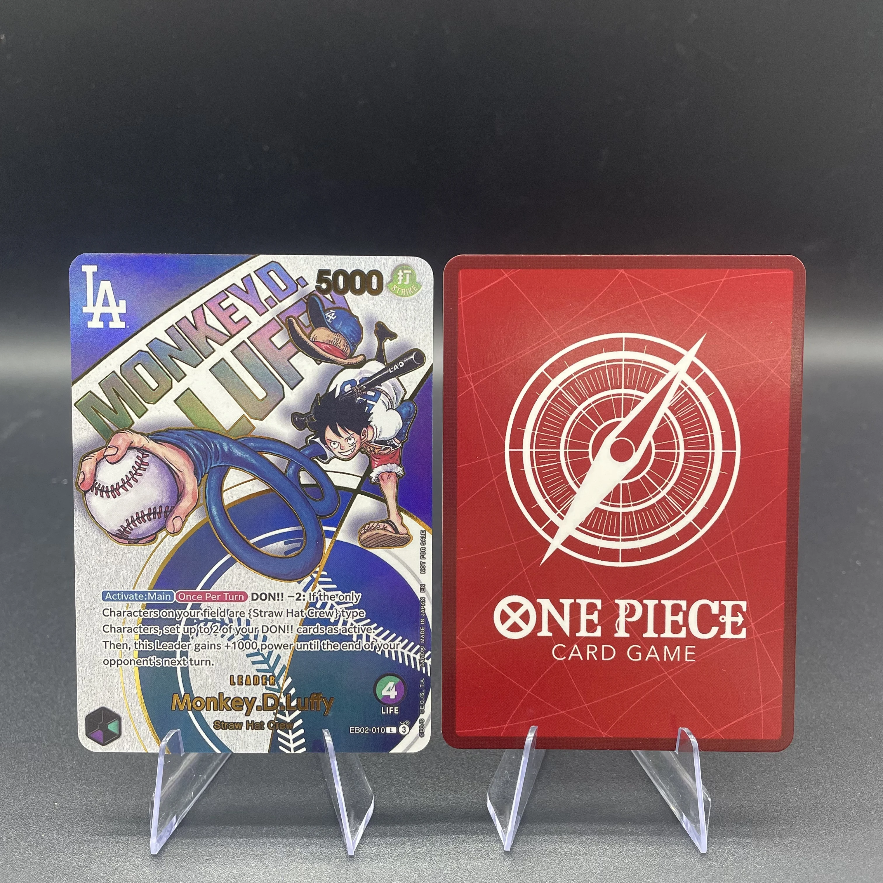 لتقوم بها بنفسك أنيمي Opcg الإنجليزية البيسبول لوفي التذهيب بطاقة فلاش بوني لو هانكوك الذاتي الكلاسيكية أنيمي جمع بطاقات دمى هدايا