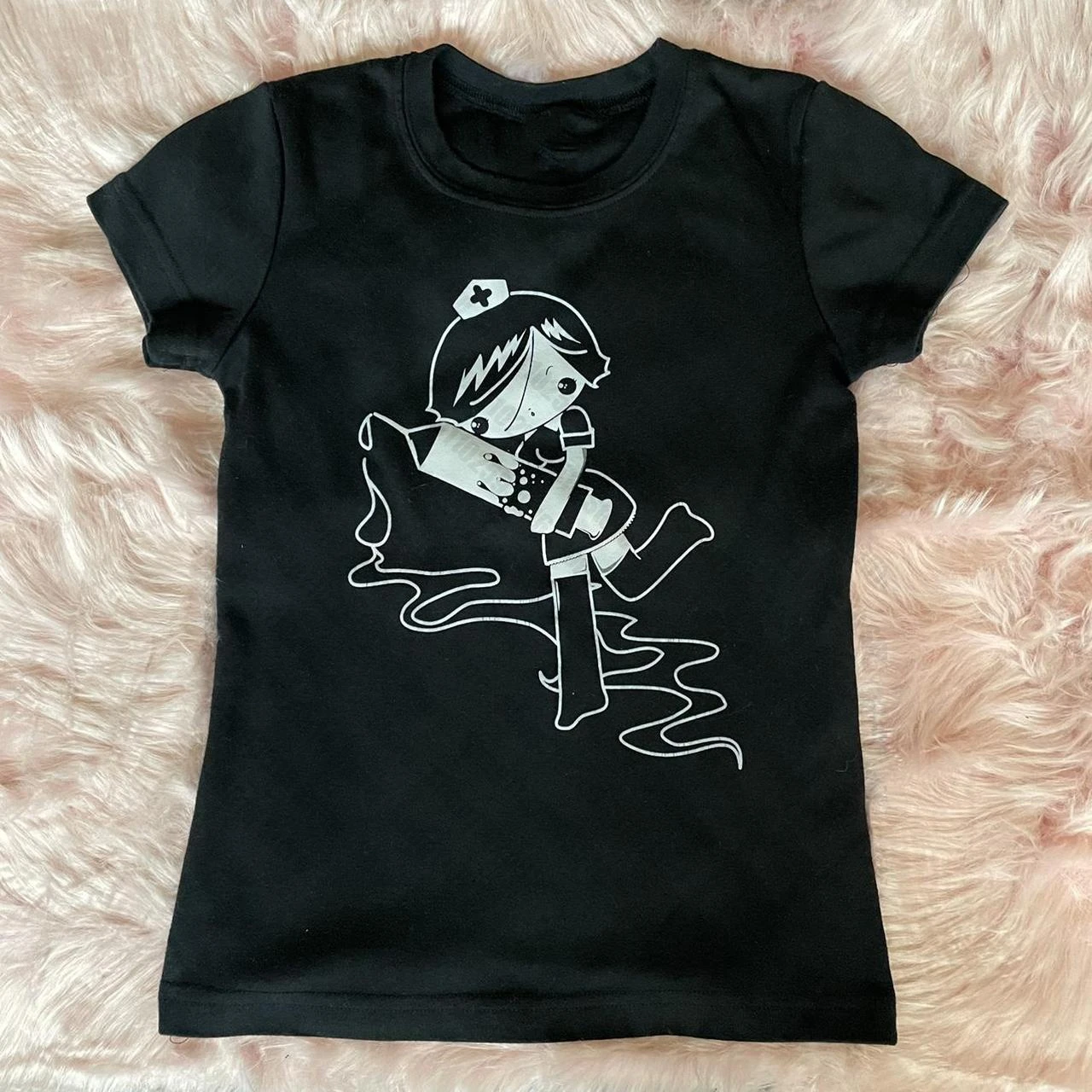 

90s Clothes Vintage Aesthetic Clothing Baby Tees Y2k Top for Women Emo Graphic T Shirts Trashy Y2k 2000s Tops Woman T-shirts