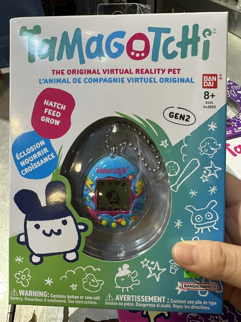 Bandai-Console de jeu électronique d'origine Tamagotchi Pets Machine, Ganso, première génération, version anglaise, jouets authentiques, cadeaux