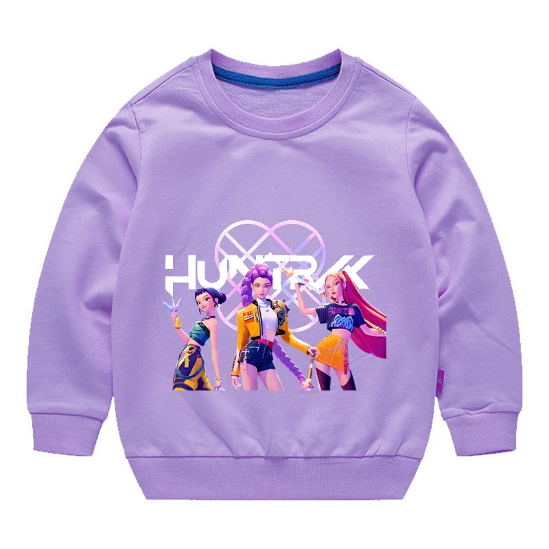 Kpop デーモンハンターガール長袖スウェットシャツルミミラゾイエかわいいパーカー男の子子供春秋プルオーバー子供服ギフト