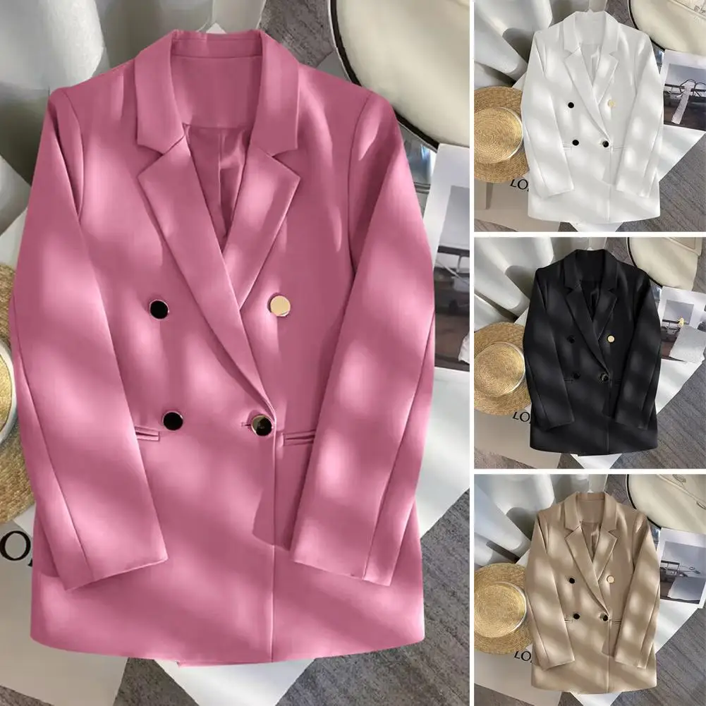 2025 Giacca da donna alla moda Cappotto da donna Primavera Autunno Nero Cachi Manica lunga Donna Business Abbigliamento da lavoro Giacca formale Capispalla