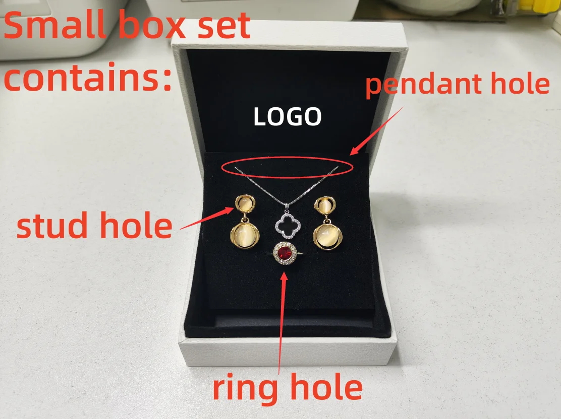 1 set ringdoos Hoge kwaliteit armbanddoos Sieraden buitenverpakking Sieraden opbergdoos