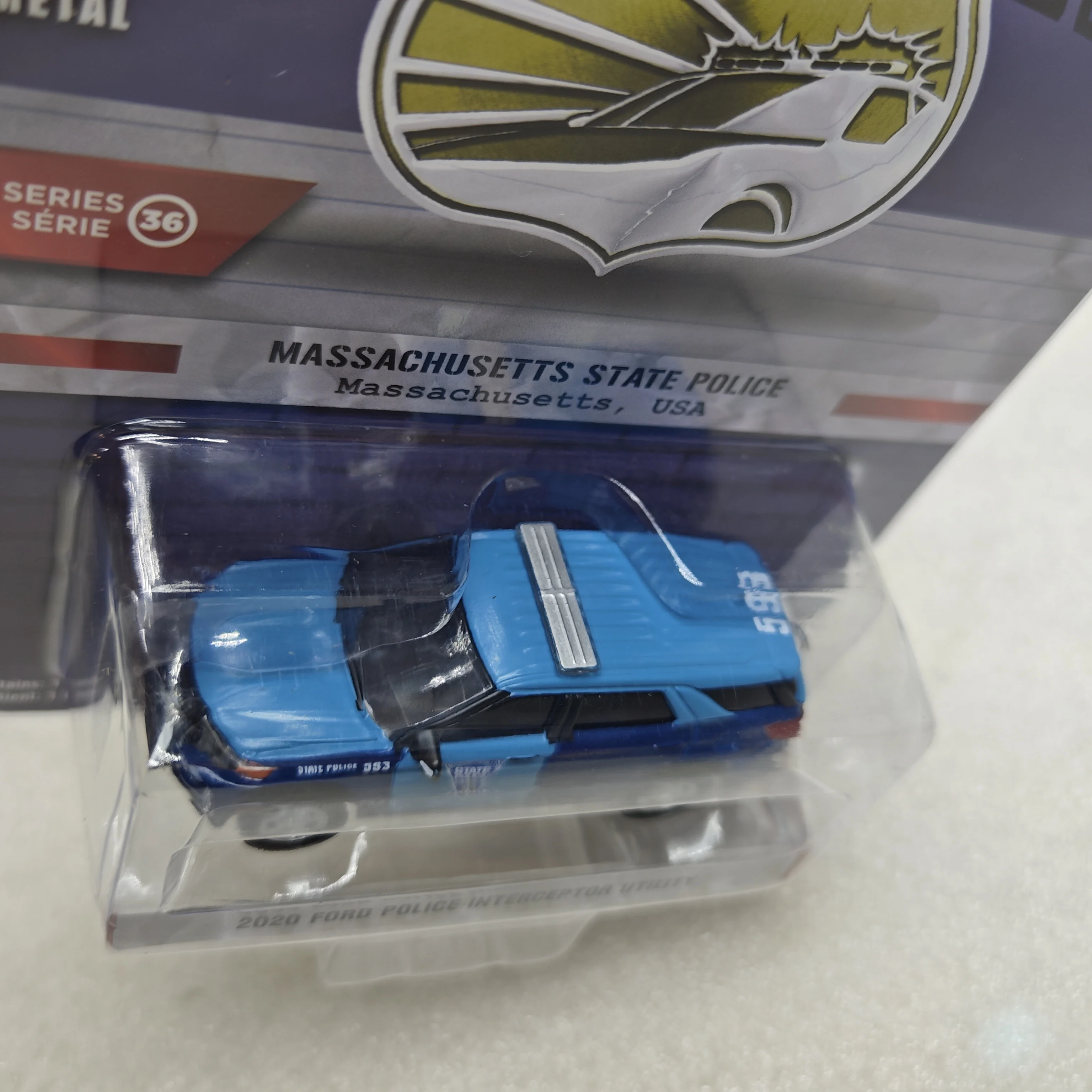 

1:64 2020 Ford Police Interceptor Ford Explorer Police Car 42930-F Advanced Collection Ornament Car Models