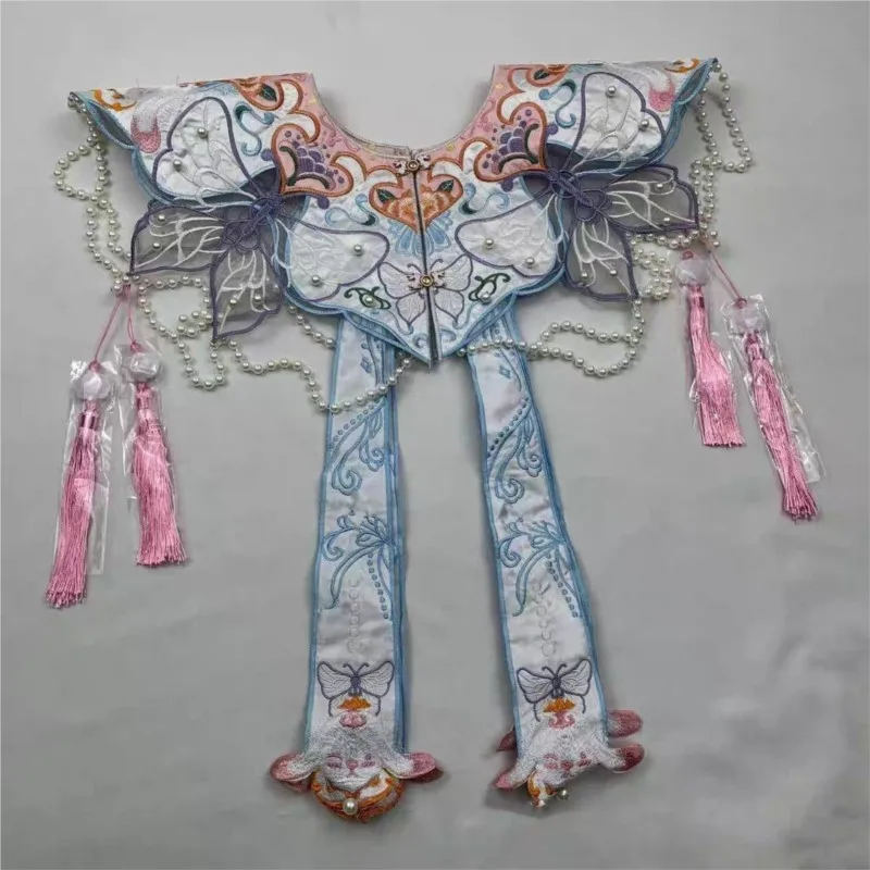 Chinese Style Pure Handmade Hanfu Cloud Shoulder Embroidery Ancient Style Accessories Traditional Chinese Hanfu Shawl