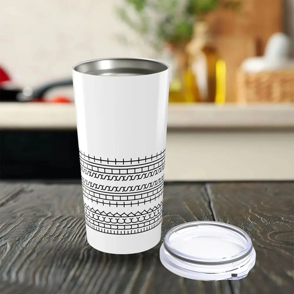 

590ML Stainless Steel Coffee Cup Secret Satirical Quote High-Capacity Thermal Water Bottle Durable Message Pattern Water Mug
